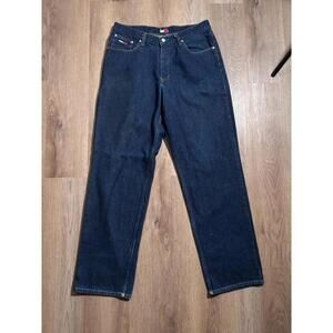 Tommy Jeans Jeans Mens 35x34 Blue Denim Straight Leg High Rise Vintage 90s